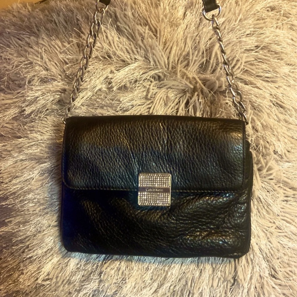 Like New Calvin Klein Soft Leather Evening Bag